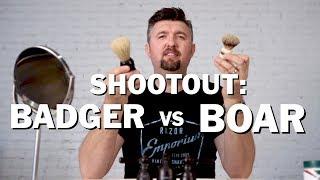 Wet Shave Showdown: Badger vs. Boar Shaving Brush