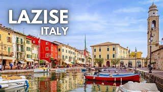 Lazise, ​​Gardasee   Wunderschöne mittelalterliche Stadt und Top-Reiseziel in Italien 