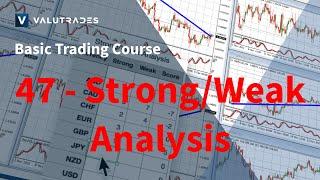 Valutrades Basic Trading Course - Lesson 47: The Forex Strong/Weak Analysis