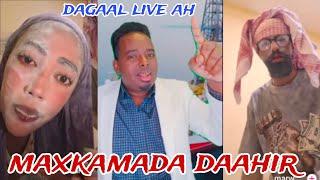 Marwo khadiija iyo Baaba daahir Oo dagaal adag live ku dhex maray