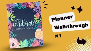 Chaos Coordinator Homeschool Lesson Planner Review & Walkthrough [Review #1]