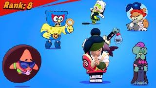 All 84 Brawlers + 673 Skins Losing Poses in Brawl Stars