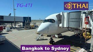 Thai Airways TG-471 Bangkok to Sydney Flight Report (Airbus A350-900)