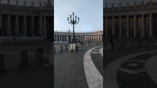 Vatican City St. Peter's Basilica Square 360 View