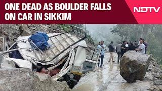 Sikkim News | 1 Dead As Falling Boulder Strikes Car In Sikkim Amid Monsoon