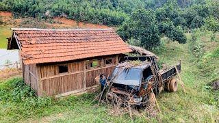 The challenge of finding an abandoned car after many years in an abandoned house in the woods