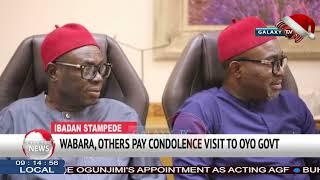 WABARA, OTHERS PAY CONDOLENCES VISIT TO OYO GOVERNMENT