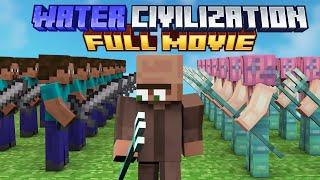 Minecraft but I survive in WATER CIVILIZATION [FULL MOVIE]