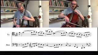 Courante from the French Suite #4 by JS Bach