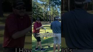 The difference in their reactions to the loudest golf shot ever prank  #golf #prank #reaction