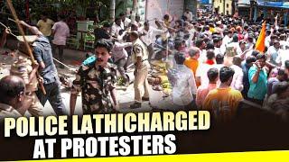 Protest against alleged attack on idol at Muthyalamma temple, Hyderabad | Police Lathicharged