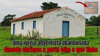 a família inteira era adventista quando abrimos a porta, olha o que tinha