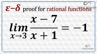 Epsilon-delta proof for rational functions