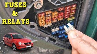 Fuse Box locations - Fuses and Relays - Volkswagen Polo 9N