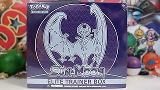 Opening A Lunala Sun & Moon Elite Trainer Box!!!