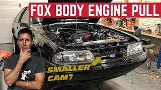 Pulling The 5.0 Out Of This FOX BODY MUSTANG To Make LESS POWER