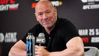 UFC's Dana White delivers pro-freedom response after being asked about Sean Strickland's tirade.