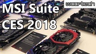 MSI Suite CES 2018 | Trident Arctic and new Monitors