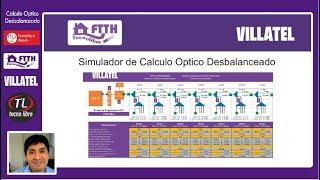 Red fibra óptica Desbalanceado, Calculo y simulación