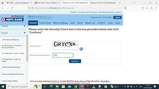 How to download statement HDFC Bank Netbanking/ Download PDF Statement for HDFC Bank online