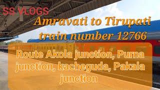 Amravati To Tirupati superfast express train number 12766  @Shivprasadsolankevlogs