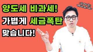 양도세 비과세 조건 기본적으로 꼭 알아둬야 하는 3,4 가지!