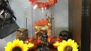 Mabon altar set up