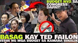 BROSAS NABALIK ANG GINAGAWA KAY VP SA BUDGET! TED FAILON PINAKITA ANG MILAGRO NG KAMARA SA BUDGET!