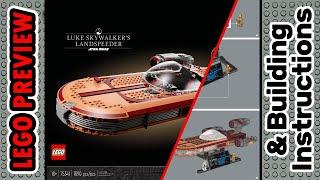 PREVIEW: 75341, LEGO STAR WARS, Luke Skywalker’s Landspeeder​ & Building Instructions! LEGO 2022