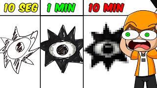 ¡DIBUJANDO a INCREDIBOX SPRUNKI en 10 SEG, 1 MINUTO Y 10 MINUTOS! (RETO de DIBUJO) Palmita reacciona