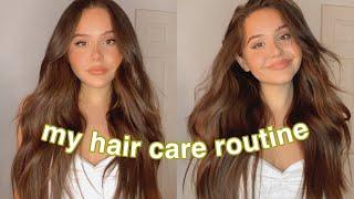 my hair care routine for long and healthy hair + healthy hair tips!!