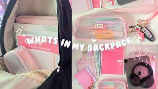 whats in my backpack  uni essentials + aesthetic