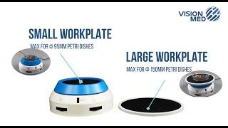 Electric Petri Dish Revolving Table—VISIONMED