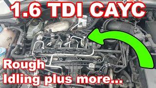 VW Golf 1.6 TDI idling rough with a tapping noise... Fault finding and repair.