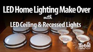 LED Home Lighting Make Over by Total Recessed Lighting