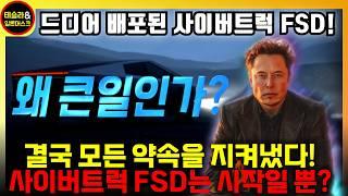 테슬라 드디어 사이버트럭 FSD를 출시! 그런데 그게 다가 아니다?