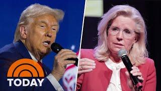 Donald Trump attacks Liz Cheney using violent language