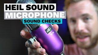 Heil Sound Microphone Sound Checks - PR 40 - PR 30 - PR 77D