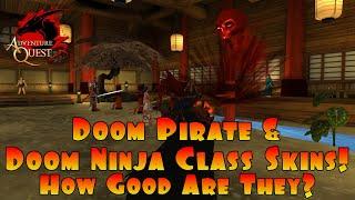 Doom Ninja & Doom Pirate Class Skins! Are They WORTH It?! AdventureQuest 3D