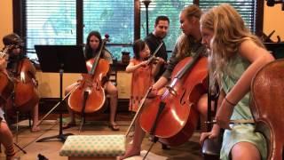 Marka plays Go Tell Aunt Rhody, Cello Choir June 5, 2017