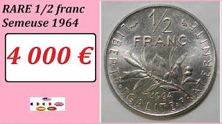 RARE 1/2 franc Semeuse