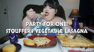 Party For One! Stouffer's Vegetable Lasagna Mukbang