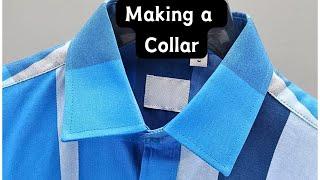 Making A Simple Cut Together Collar and Collar Stand for Beginners