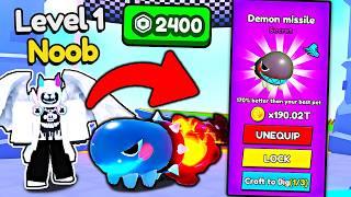 Starting over as NOOB with OP SECRET in Climb And Jump Tower.. IT'S INSANE! (Roblox)