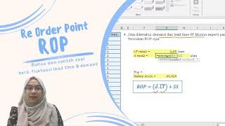 [Inventory | Persediaan] Re-Order Point (ROP) berd Demand & Lead time, rumus - contoh soal
