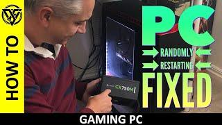 How to fix Gaming PC that randomly restarts (crashes) whilst in use | Corsair CX750M PSU problem