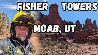 Fisher Towers Short Motorcycle Ride Close to Moab Utah EP 7