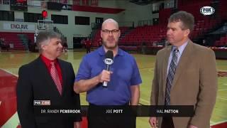 Mayor Patton, Chancellor Pembrook Halftime with Joe Pott