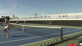 New Arnhold Tennis Center at UCSB hosts first official match