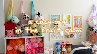 Cozy Day in the Craft Room | Packing Orders & Crocheting New Patterns 